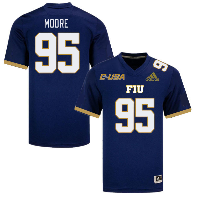 Men-Youth #95 Jeremy Moore Florida International Panthers 2023 College Football Jerseys Stitched-Nav